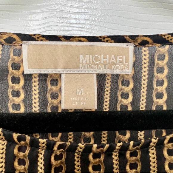 Michael Kors fitted Black and Gold Women's Top, medium - Picture 5 of 7